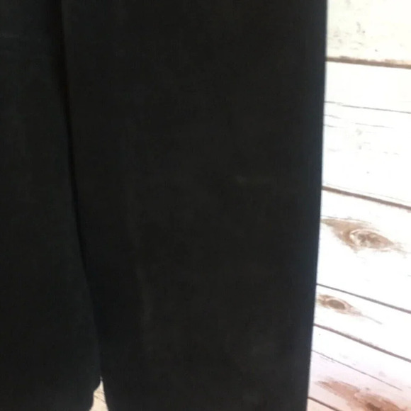 XOXO LEATHER & SUEDE Women Black Suede Zip Down Leather Jacket Coat Size Medium - Picture 4 of 12
